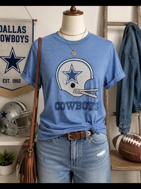 Dallas Cowboys Blue Graphic Tee XL